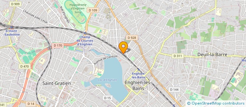 localisation de l'entreprise JEVA IMMOBILIERE à ENGHIEN-LES-BAINS