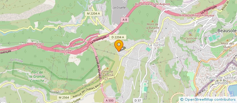 localisation de l'entreprise JEVAMAT  LA TURBIE