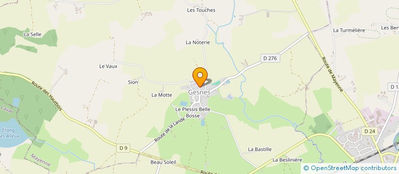 localisation de l'entreprise JEVANO à EVRON