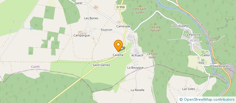 localisation de l'entreprise JEVECO  CAZALS