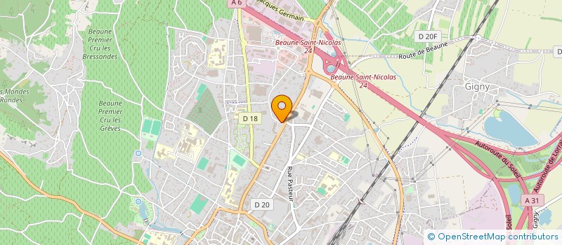 localisation de l'entreprise JEVEM 21200 à BEAUNE