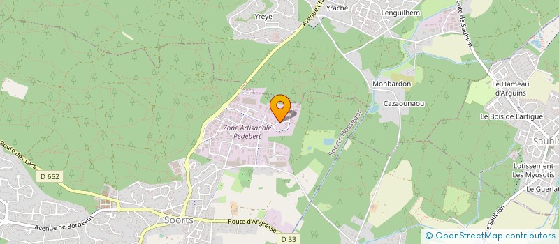 localisation de l'entreprise JEVS  SOORTS-HOSSEGOR
