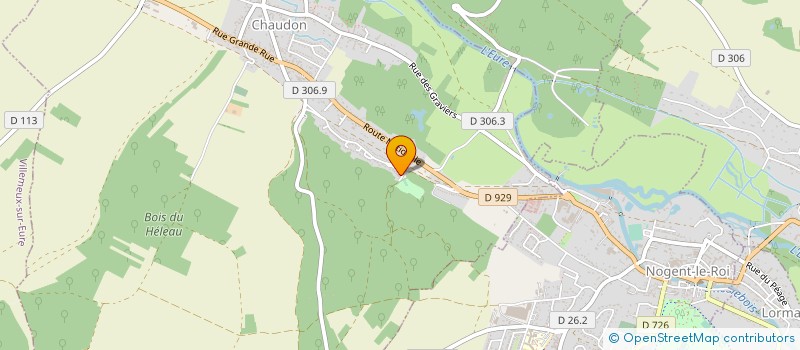 localisation de l'entreprise JEVY  CHAUDON