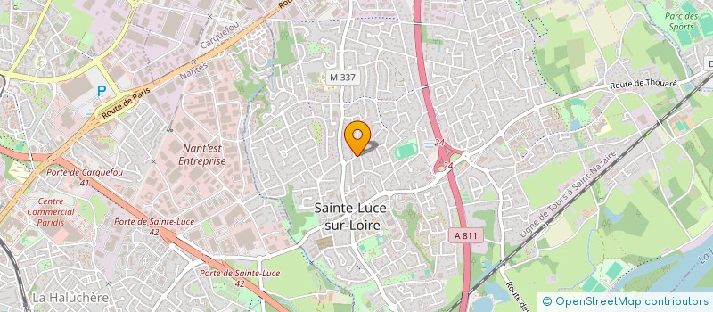 localisation de l'entreprise JEX  SAINTE-LUCE-SUR-LOIRE