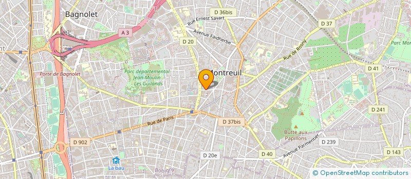 localisation de l'entreprise JEXSYS à MONTREUIL