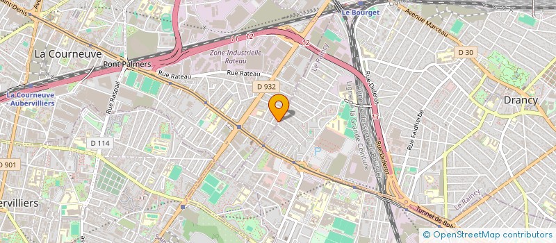 localisation de l'entreprise JEYAM à LA COURNEUVE