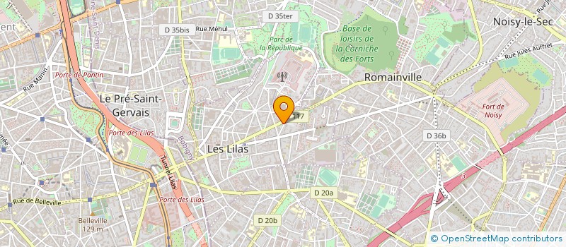 localisation de l'entreprise JEYAM à LES LILAS
