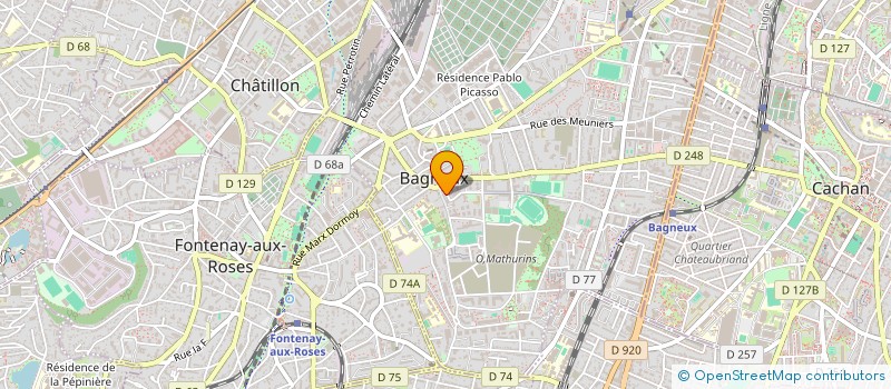 localisation de l'entreprise JEZARA HOLDING à BAGNEUX