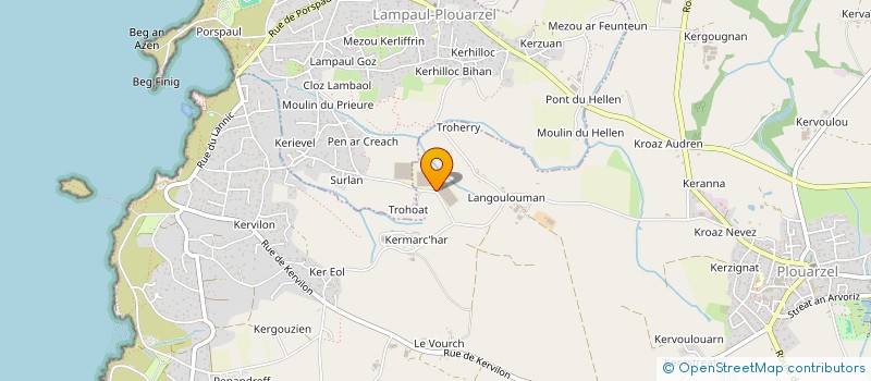 localisation de l'entreprise JEZEQUEL  LAMPAUL-PLOUARZEL