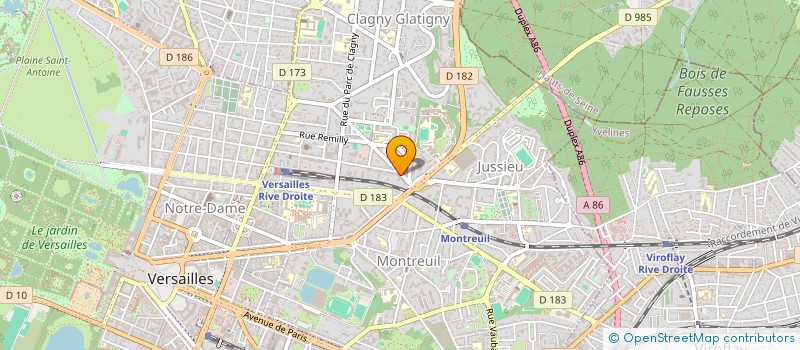 localisation de l'entreprise JF à VERSAILLES