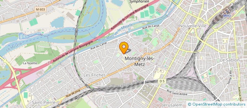 localisation de l'entreprise JF à MONTIGNY-LES-METZ