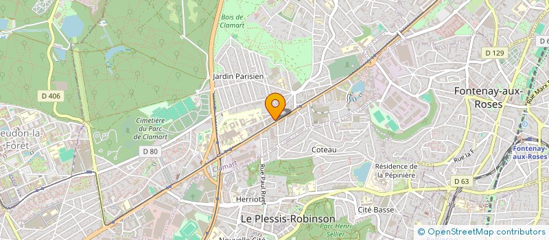 localisation de l'entreprise JF à CLAMART