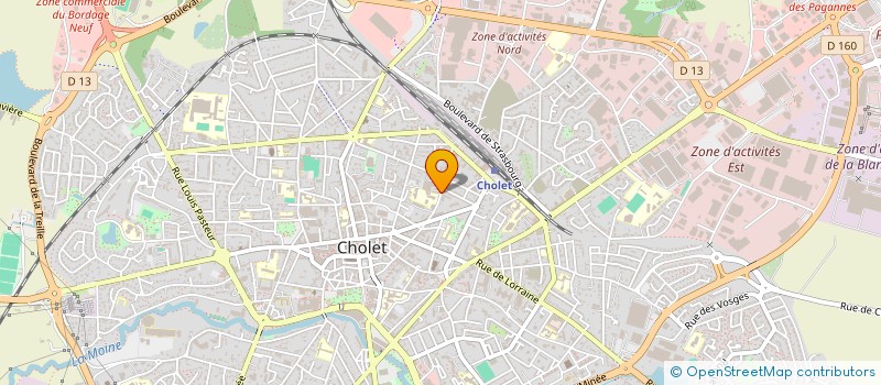 localisation de l'entreprise JF ACCUEIL & FORMATION à CHOLET
