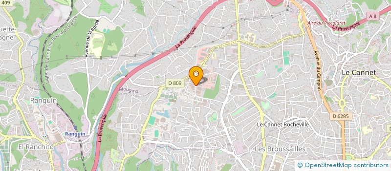 localisation de l'entreprise JF AMENAGEMENT à LE CANNET