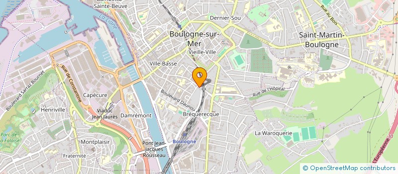 localisation de l'entreprise JF AMINCISSEMENT à BOULOGNE-SUR-MER