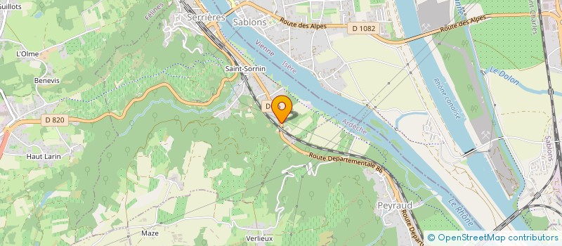 localisation de l'entreprise JF ARGOUD à SERRIERES