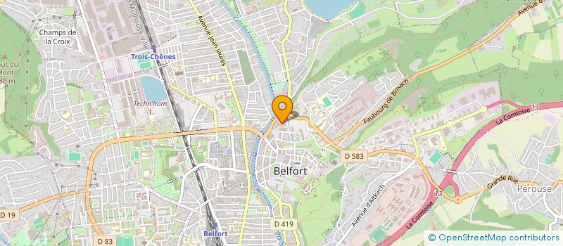localisation de l'entreprise JF ARTEMIA à BELFORT