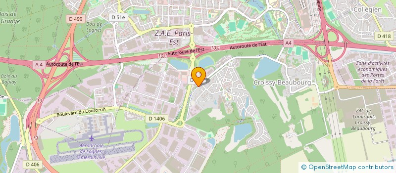 localisation de l'entreprise JF AUTO  CROISSY-BEAUBOURG