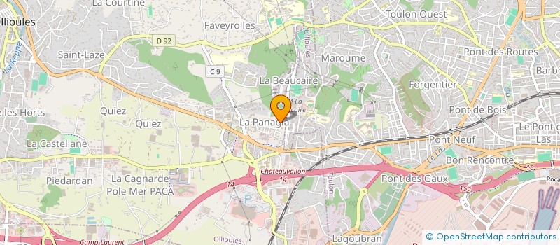 localisation de l'entreprise JF-AUTO à OLLIOULES