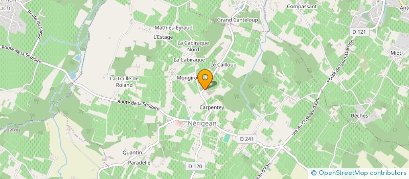 localisation de l'entreprise JF AUTO & DESIGN  NERIGEAN