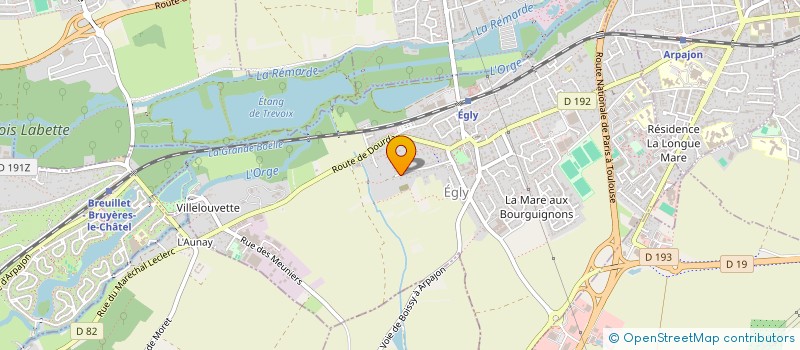 localisation de l'entreprise JF BOUDRY  EGLY