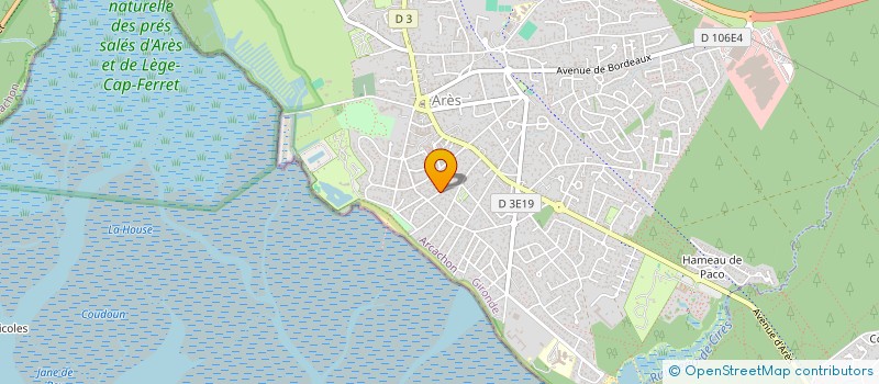 localisation de l'entreprise JF C NET  ARES