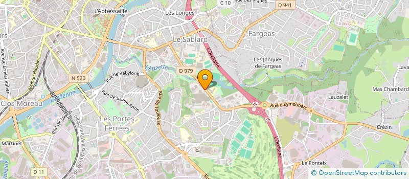 localisation de l'entreprise JF CAR à LIMOGES