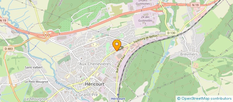 localisation de l'entreprise JF CAR SERVICES  HERICOURT