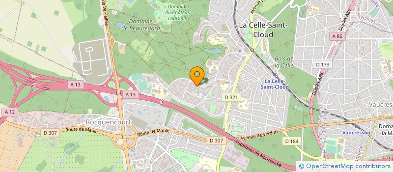 localisation de l'entreprise JF CARROSSERIE  LA CELLE-SAINT-CLOUD