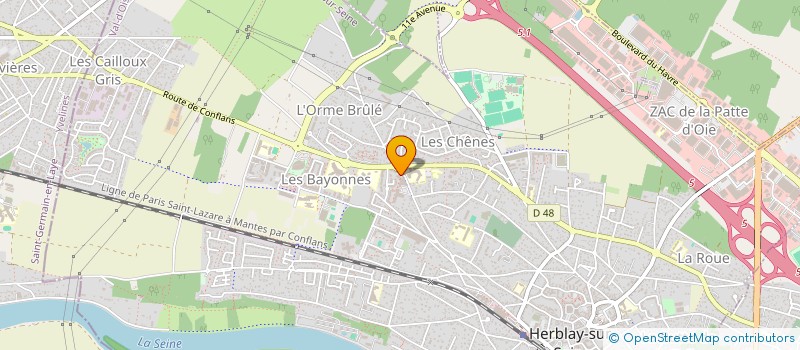 localisation de l'entreprise JF CLIM à HERBLAY-SUR-SEINE