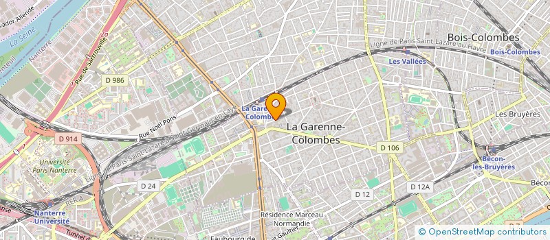 localisation de l'entreprise JF CONSEIL à LA GARENNE-COLOMBES