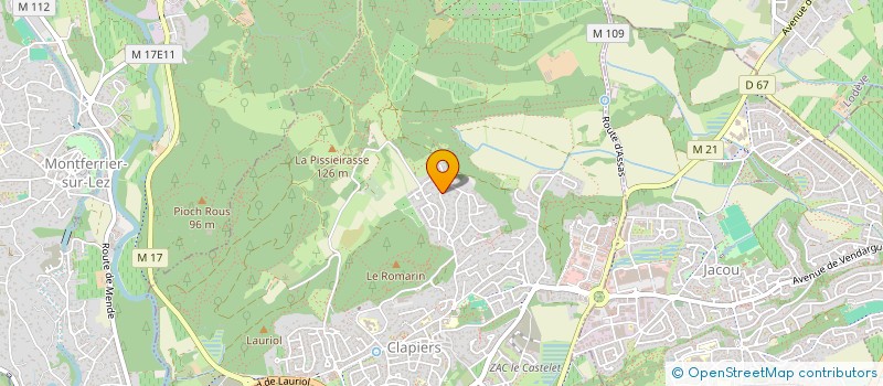 localisation de l'entreprise JF CONSEILS  CLAPIERS