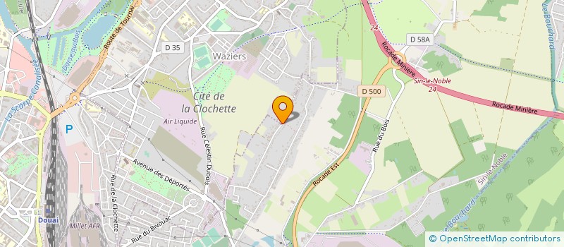 localisation de l'entreprise JF DEGRUGILLIER BATIMENT  WAZIERS