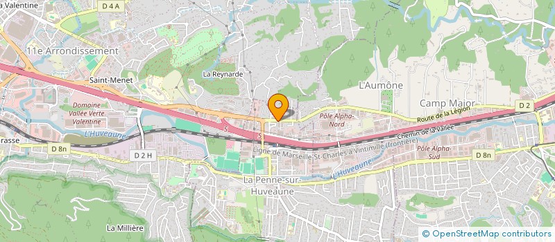 localisation de l'entreprise JF DEVELOPPEMENT  LA PENNE-SUR-HUVEAUNE