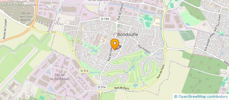 localisation de l'entreprise JF DRIVER  BONDOUFLE