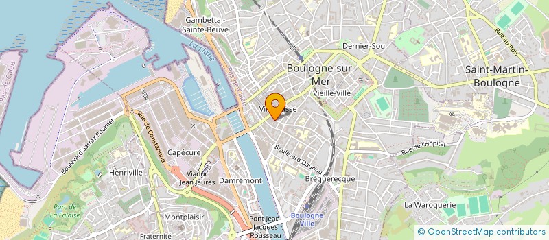 localisation de l'entreprise JF ET C RAULT  BOULOGNE-SUR-MER