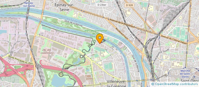 localisation de l'entreprise JF FIBRE OPTIQUE à VILLENEUVE-LA-GARENNE