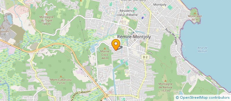 localisation de l'entreprise JF GESTION GUYANE  REMIRE-MONTJOLY