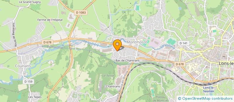 localisation de l'entreprise JF GT 39  MONTMOROT