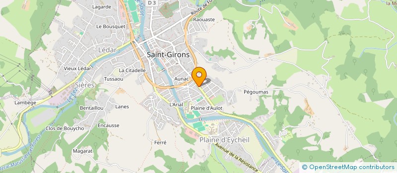 localisation de l'entreprise JF IMMO à SAINT-GIRONS