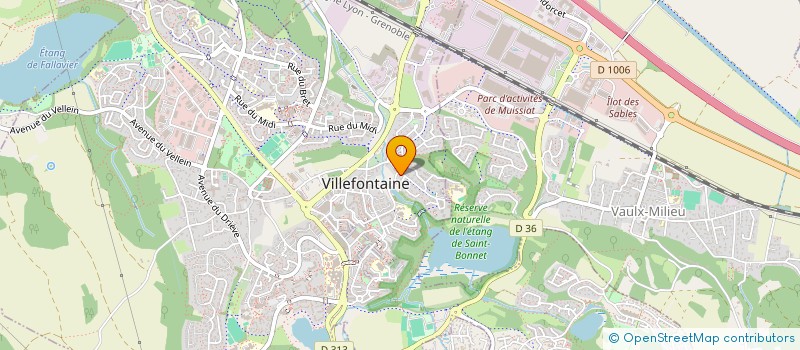 localisation de l'entreprise JF IMMO  VILLEFONTAINE