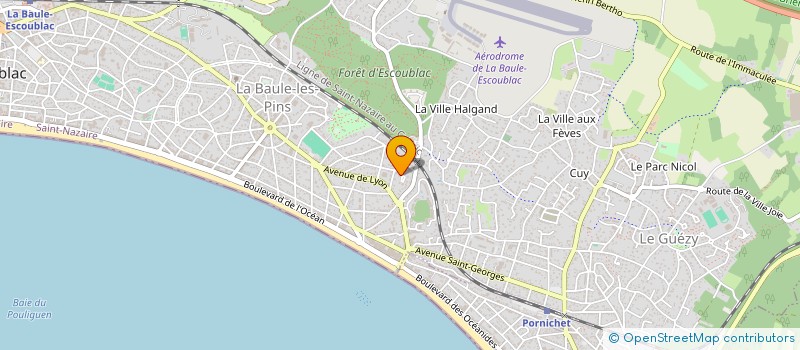 localisation de l'entreprise JF IMMO  LA BAULE-ESCOUBLAC