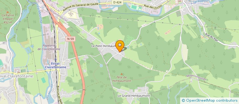 localisation de l'entreprise JF IMMO CONSEIL  SAINT-DIE-DES-VOSGES