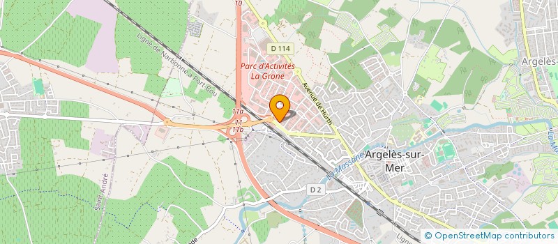 localisation de l'entreprise JF IMMOBILIER  ARGELES-SUR-MER