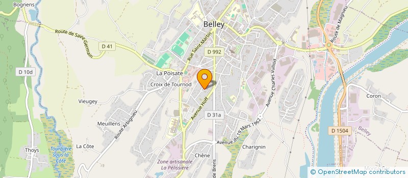 localisation de l'entreprise JF-INVEST  BELLEY