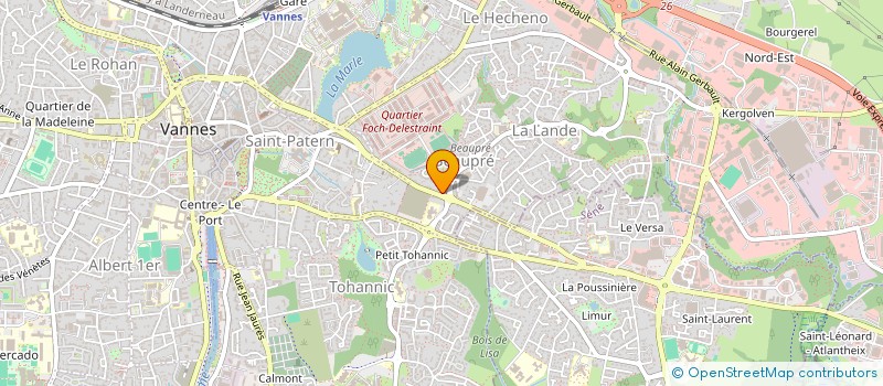 localisation de l'entreprise JF INVEST à VANNES