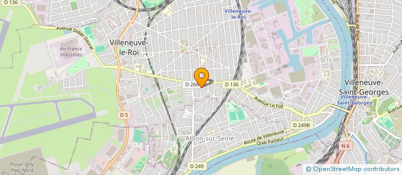 localisation de l'entreprise JF INVESTISSEMENT  CHOISY-LE-ROI