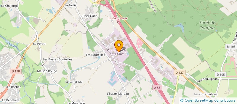 localisation de l'entreprise JF JUGON à LE BIGNON