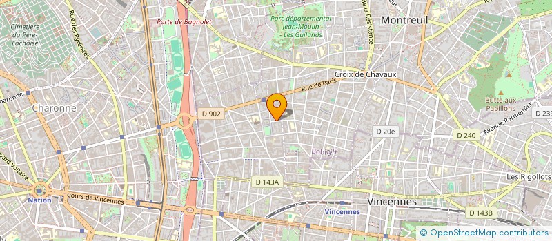 localisation de l'entreprise JF LEGUAY CONSEIL à MONTREUIL