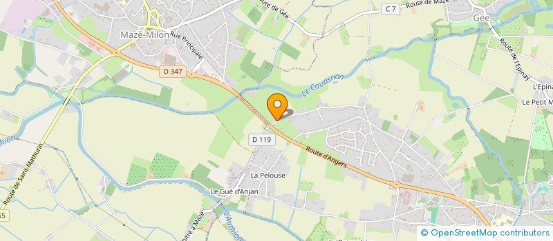 localisation de l'entreprise JF LEMASSON à BRISSAC LOIRE AUBANCE